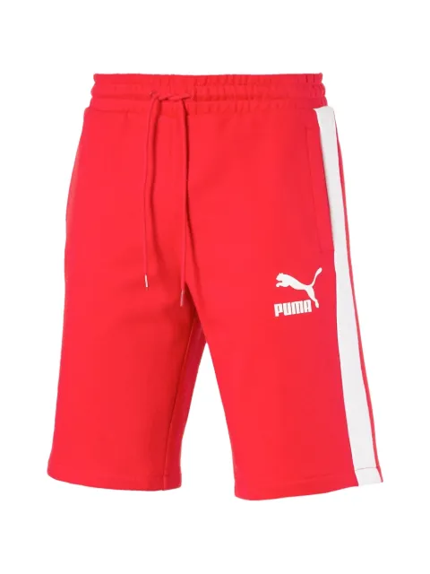 PUMA logo-print track shorts Red 58155911