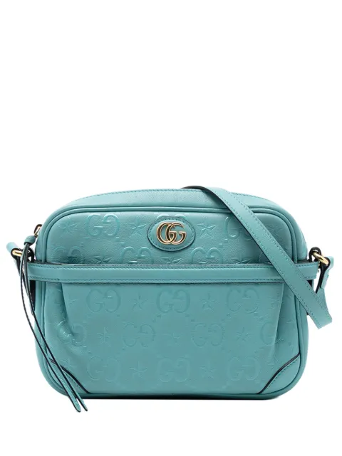 Gucci Pre-Owned 2016-2025 GG Star Embossed Leather crossbody bag Blue O8TC6UBPOZZ6BQ93