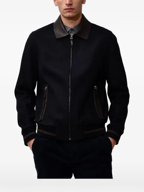 Poche Paris zip-up jacket Blue MW103BLUE