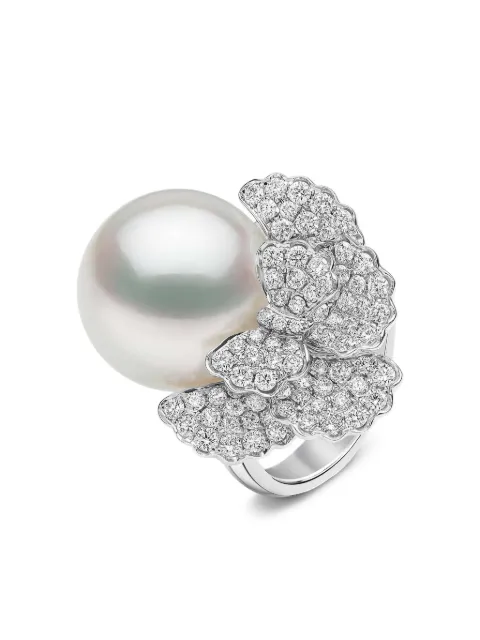 Yoko London Duchess south sea pearl diamond ring Silver DU1065R7W