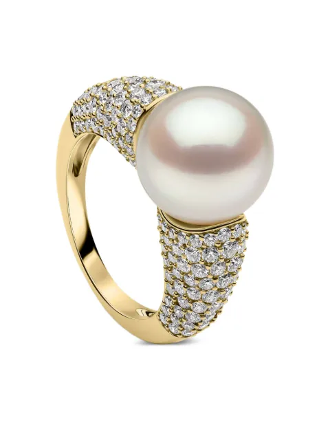 Yoko London O by Yoko South Sea pearl and diamond ring Gold YSG1028R6W