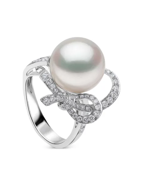 Yoko London Contessa South Sea pearl and diamond ring Silver CS1025R7W