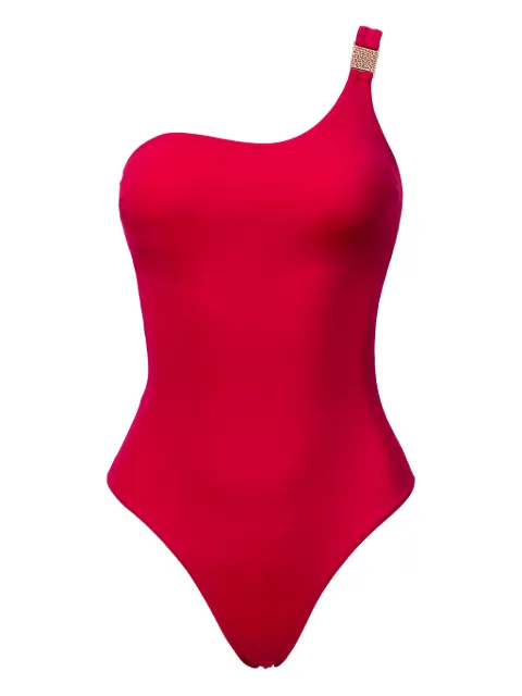 SOFIA ERHAN ROSE one-shoulder detail swimsuit Red ROSEONEPIECE