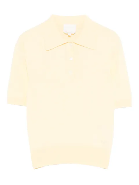 A.P.C. logo-detail polo top Yellow COEZJF23479DAB
