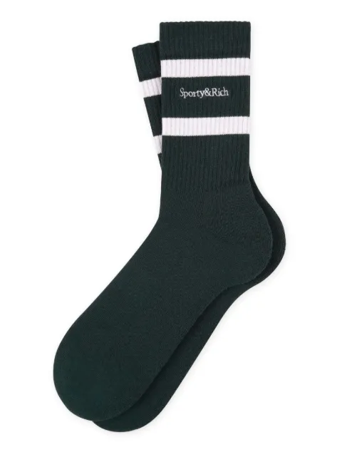 Sporty & Rich striped socks Green AC00461300GR51