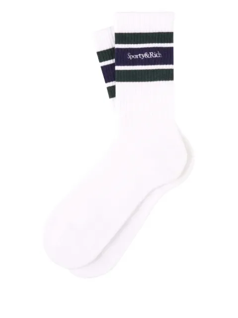Sporty & Rich striped socks White AC00461300WH65