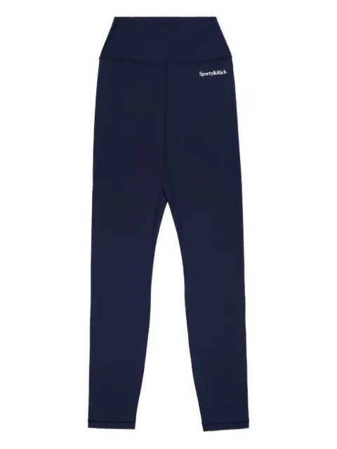 Sporty & Rich high-rise logo performance trousers Blue PA00261300BL106