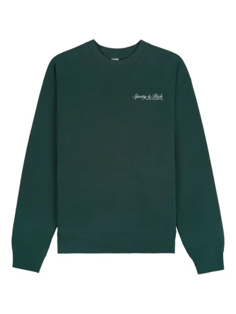 Sporty & Rich printed crew-neck sweater Green ST07161325GR10
