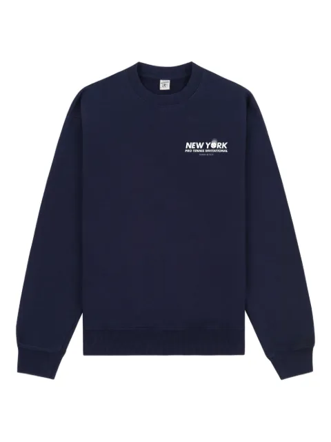 Sporty & Rich text-print crew-neck sweater Blue ST07161428BL106