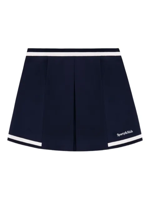 Sporty & Rich Mila pleated stripe mini skirt Blue SK01161300BL107