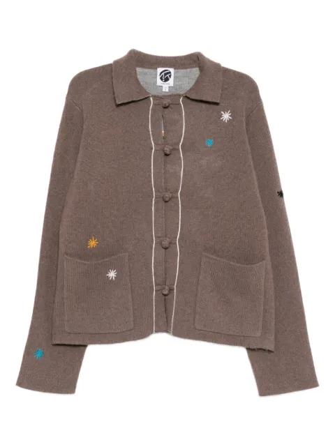 YANYAN KNITS horse-embroidered cardigan Brown YYW252731JOYCE