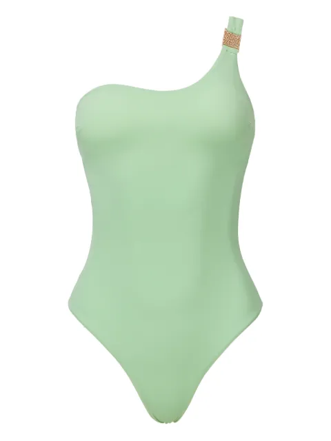 SOFIA ERHAN Rose one-shoulder strap swimwear Green ROSEONEPIECE