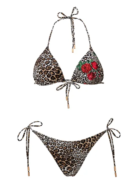 SOFIA ERHAN KYLE leopard-print bikini Neutrals KYLIESET