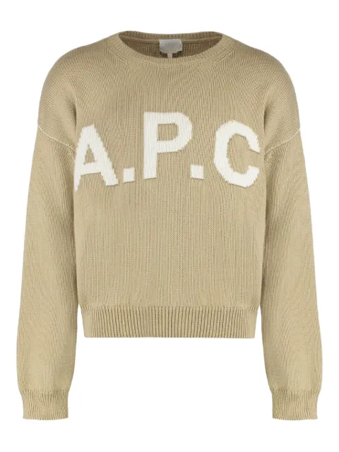 A.P.C. logo sweater Neutrals WOASLM23009