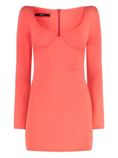 Alex Perry long-sleeve mini dress Orange D961