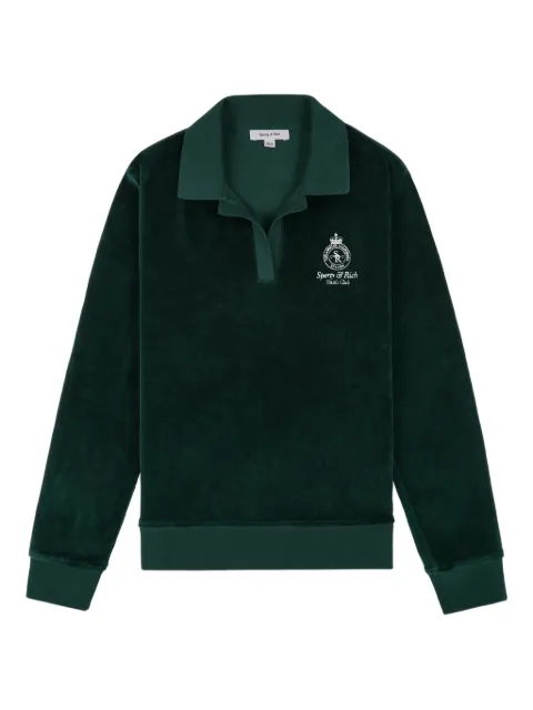 Sporty & Rich collared long-sleeve sweater Green TO00261426GR55