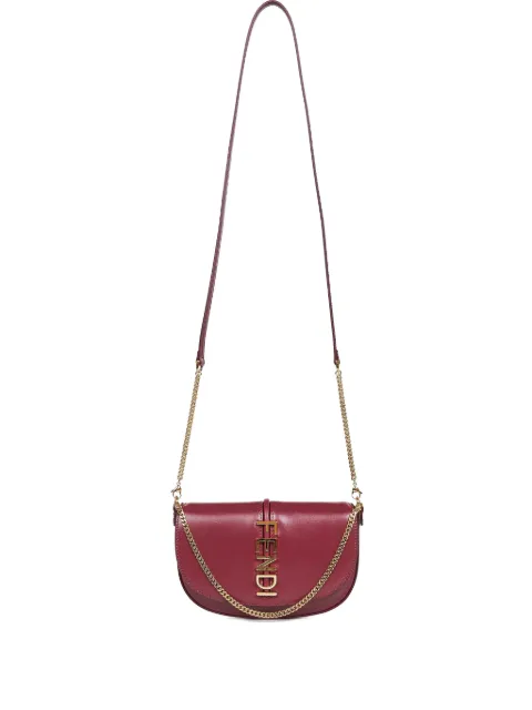 FENDI lettering flap tote bag Red 8M0529ANSS
