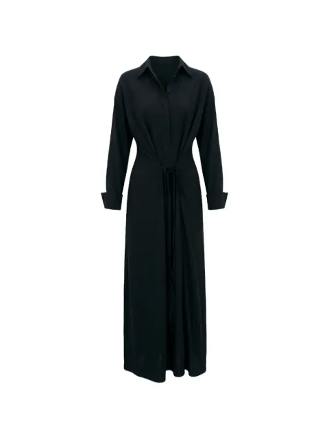 Sportmax tie-front shirt dress Black 2612221101600