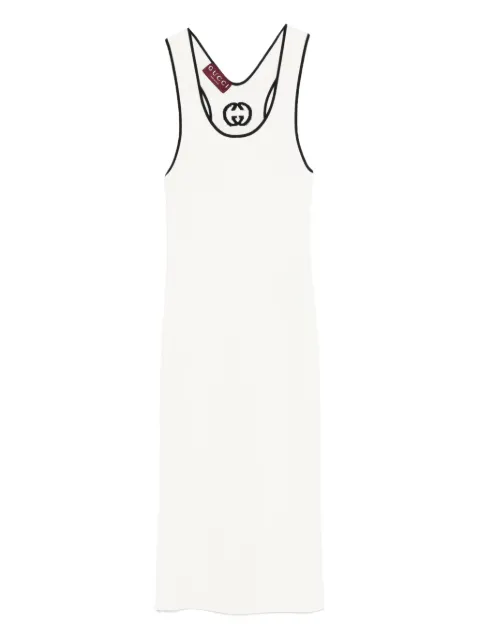Gucci logo-motif midi dress White 856221XKFCZ