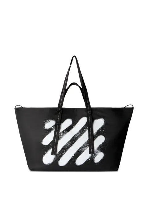 Off-White Diagonal Spray day tote bag Black OMNA20JF25FAB0011001