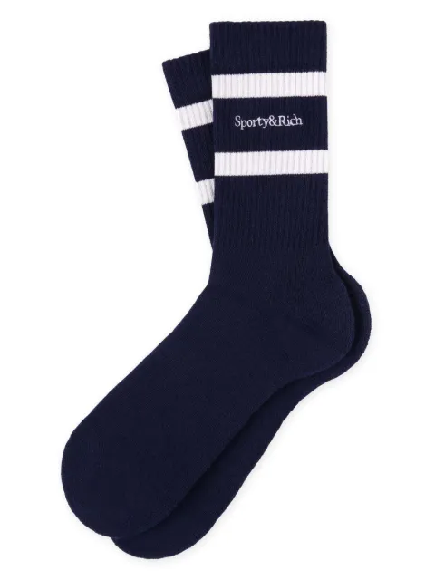 Sporty & Rich striped socks Blue AC00461300BL107