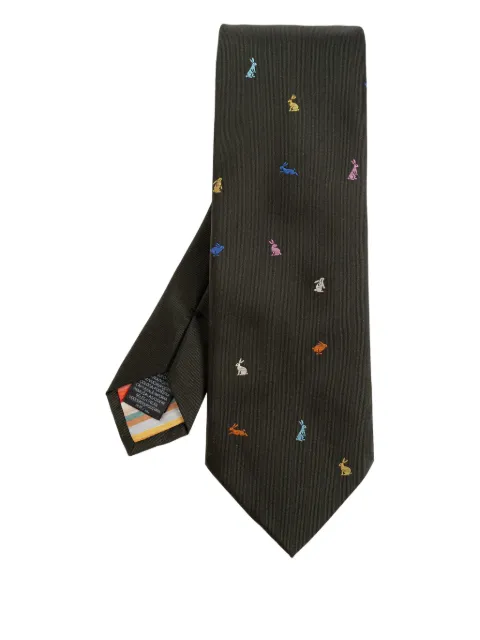 Paul Smith rabbit silk tie Green M1A0TIEUT412