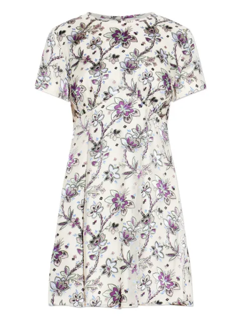 Kate Spade floral-pattern short-sleeve dress Neutrals KN458