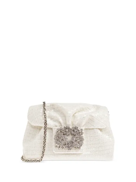 Roger Vivier Efflorescence cross body bag White RBWANVC0001UW5