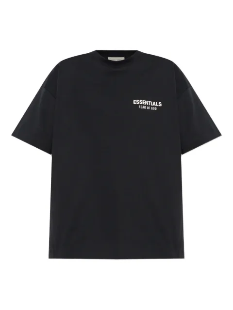 FEAR OF GOD ESSENTIALS logo-print T-shirt Black 125AS254171F