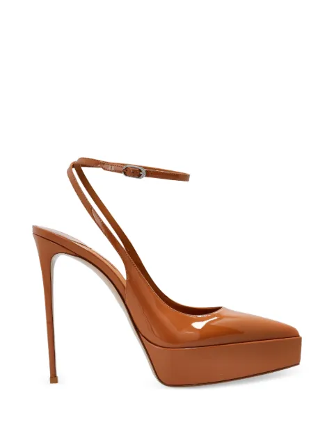 Le Silla Uma platform pointed pumps Brown 2861V090R1PPGSM
