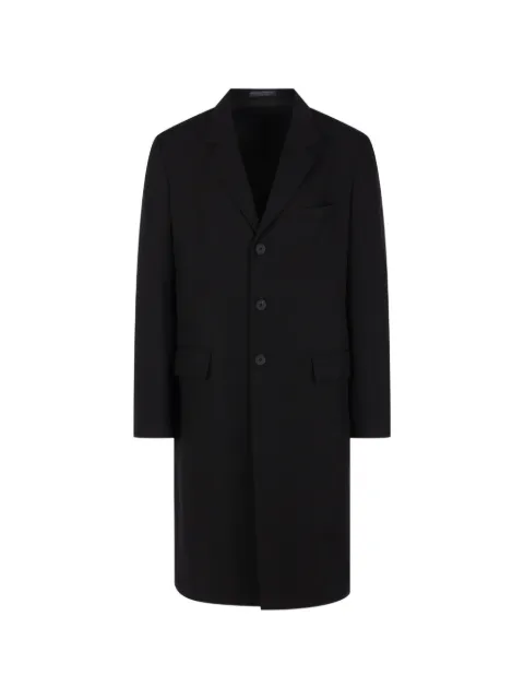 Yohji Yamamoto single-breasted coat Black HKJ01240BLACK