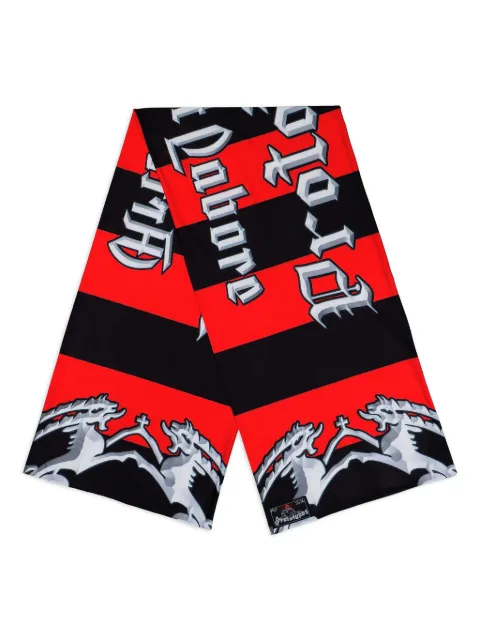 PROTOTYPES logo-print scarf Red PT08ACC12USRW
