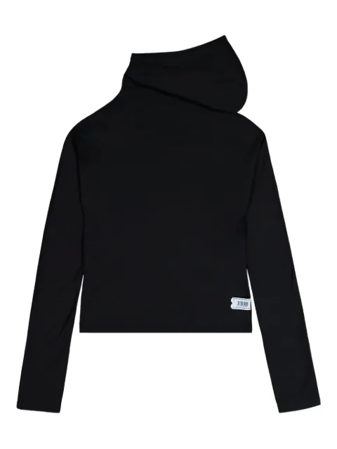 PROTOTYPES logo-print hoodie Black PT08JE18USBK