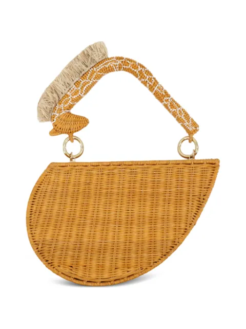 SERPUI Wanda giraffe-handle clutch bag Neutrals 13370