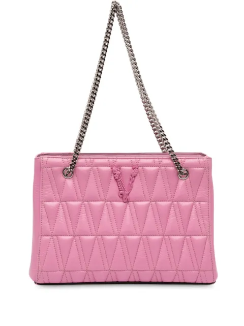 Versace Pre-Owned 2000-2025 Quilted Leather Virtus tote bag Pink X7RSLMKW6HYSNCBQ