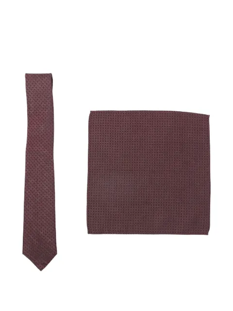 REMUS UOMO patterned tie set Red TP691767