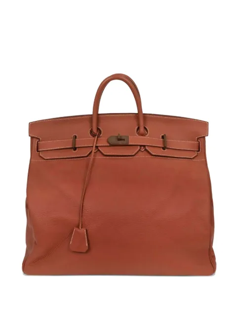 Hermès Pre-Owned 1998 50 Haut a Courroies leather tote bag Brown 134762
