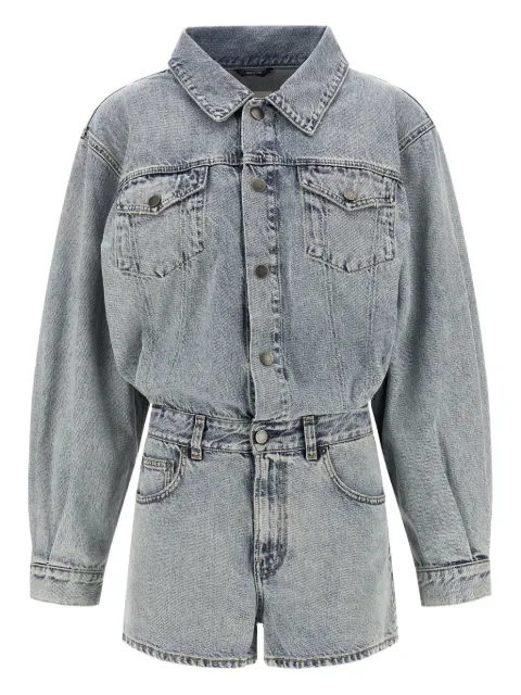 Haikure long-sleeve playsuit Blue HEW10036DF144L0917