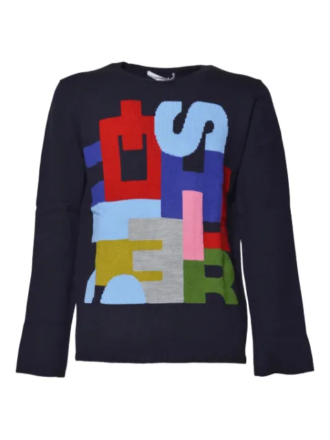 Comme Des Garçons Shirt graphic-print crew-neck sweater Blue FPN006W251NAVY