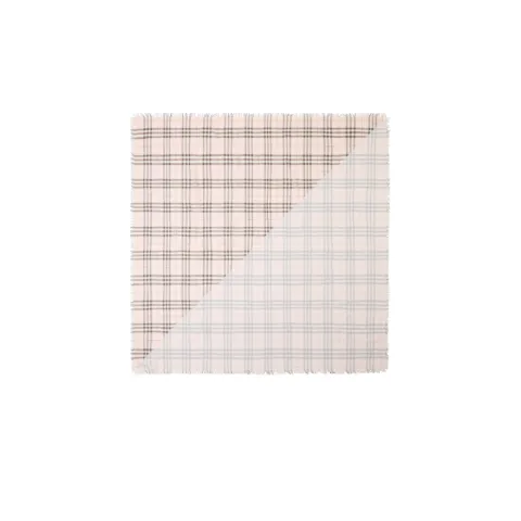 Burberry check fringed scarf Pink 8117997