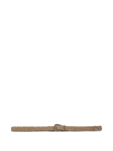 Brunello Cucinelli braided buckle belt Neutrals M0GORC268C8051