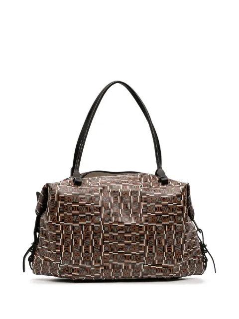 Ferragamo Pre-Owned 2000-2025 Gancini Coated Canvas tote bag Brown 8CH5T77W4LPUG12M
