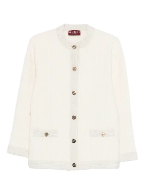 Gucci buttoned patch-pocket jacket Neutrals 851946XKFAR