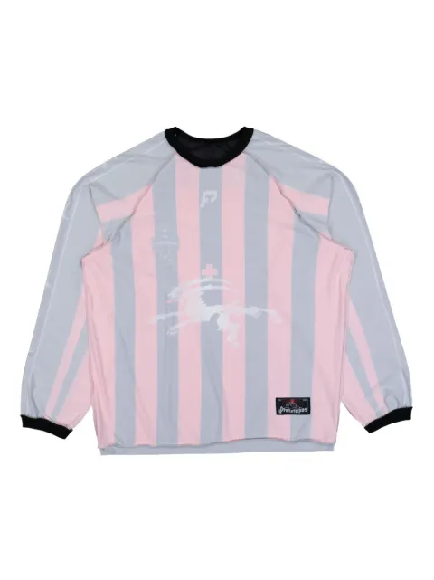 PROTOTYPES striped-pattern sweatshirt Red PT08TO03USGR
