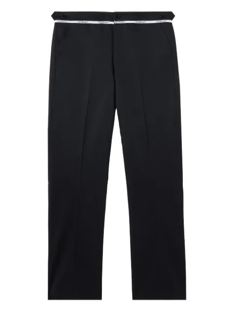 Off-White wool flare trousers Black OMCO03BF25FAB0011001