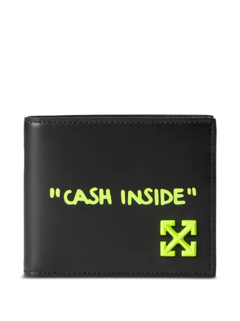 Off-White Jitney Quote bi-fold wallet Black OMNC098F25LEA0031065