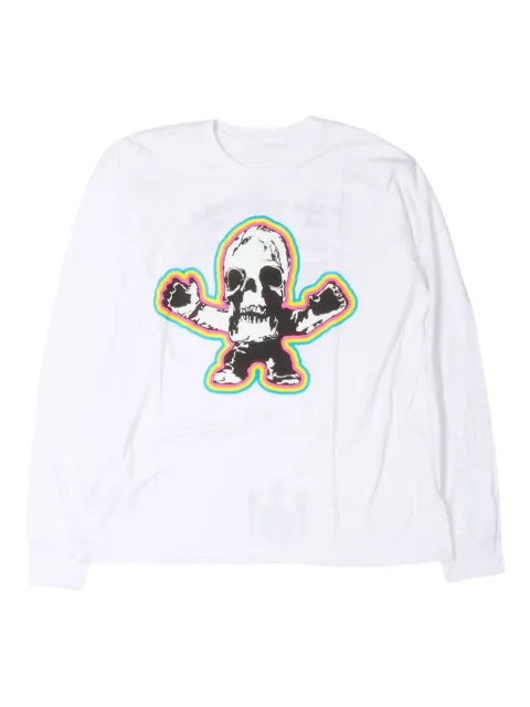 Chrome Hearts FOTI Scroll logo long-sleeves T-shirt White CHRM0548