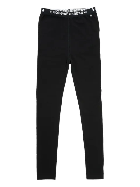 Chrome Hearts logo-detail leggings Black CHRM0547