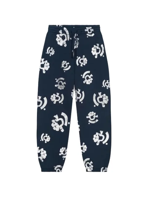 Denim Tears Bstroy Tears graphic track pants Blue DT268