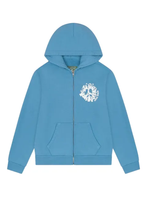 Denim Tears zip-up hoodie Blue DT269